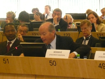 Jean Blaise GWET & Jacques Toubon au Parlement Europ