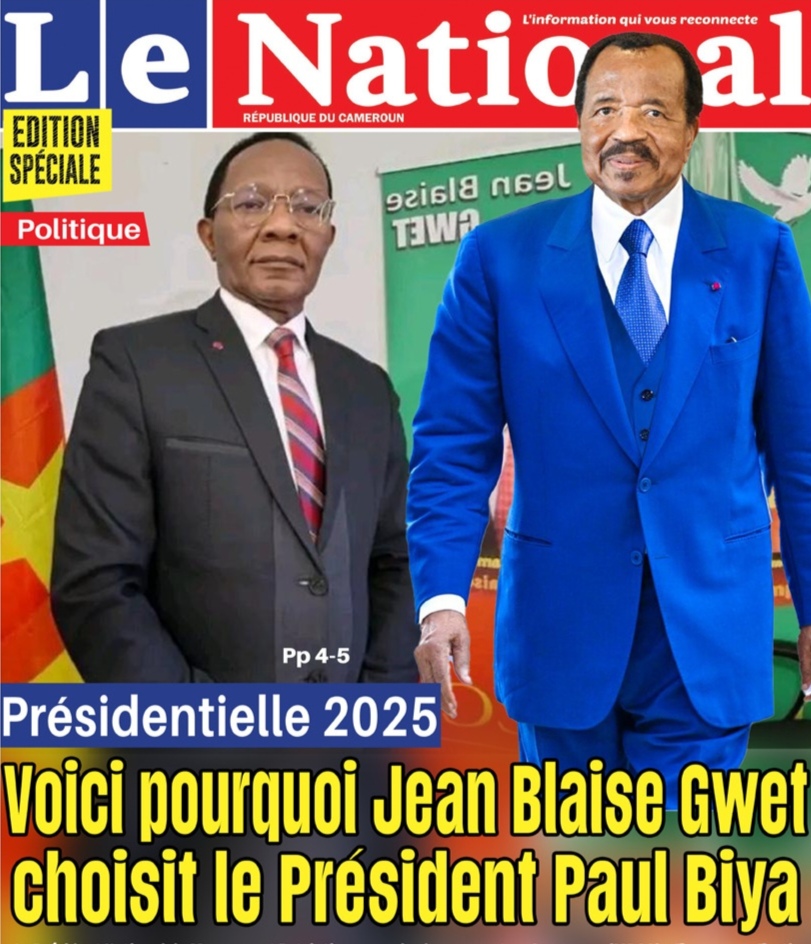 Jean Blaise GWET - Alliance avec Paul BIYA